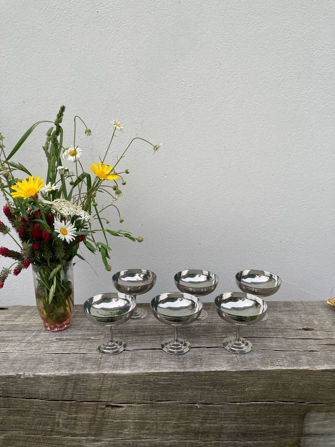 6 stainless steel bowls Rémy Letang 1970