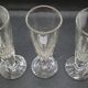 3 crystal champagne flutes