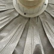 Silver-coloured metal flower shape wall sconce