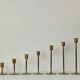 Scandinavian brass candle holders