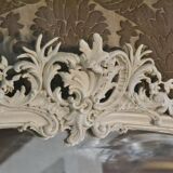 Large Louis XV style mirror with white rocaille
