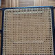 Set of 6 Italian chairs in chrome and cane.