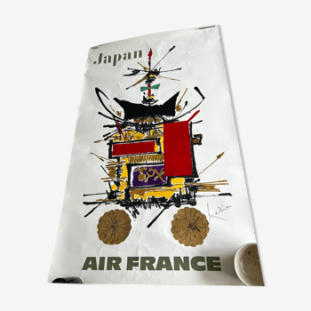 Poster Air France Japan Mathieu
