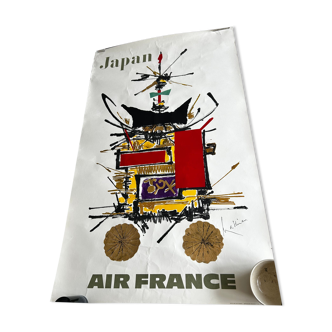 Poster Air France Japan Mathieu
