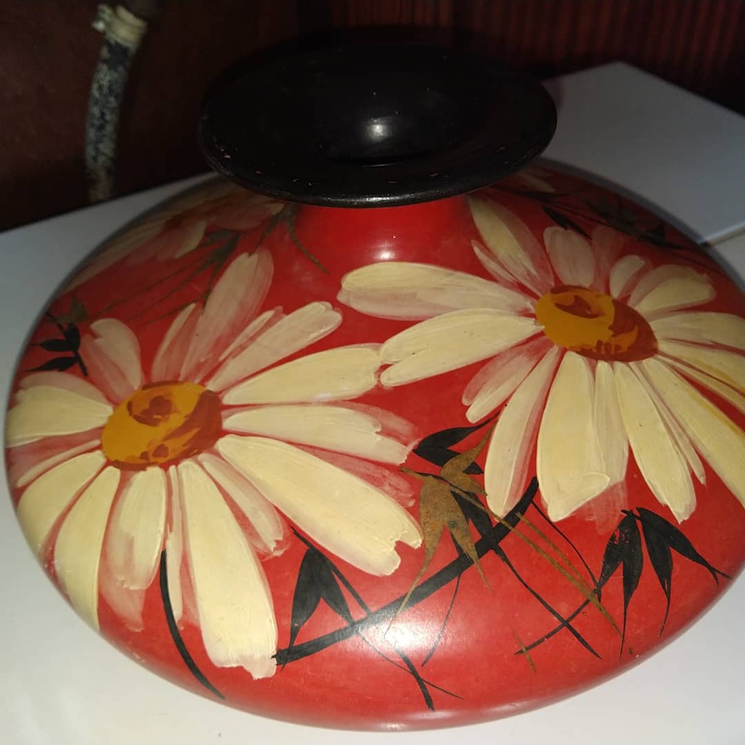 Ceramic vase painted by Louis Giraud, Vallauris, circa 1930