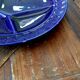 Set of 6 Sarreguemines plates for Burgundy fondue