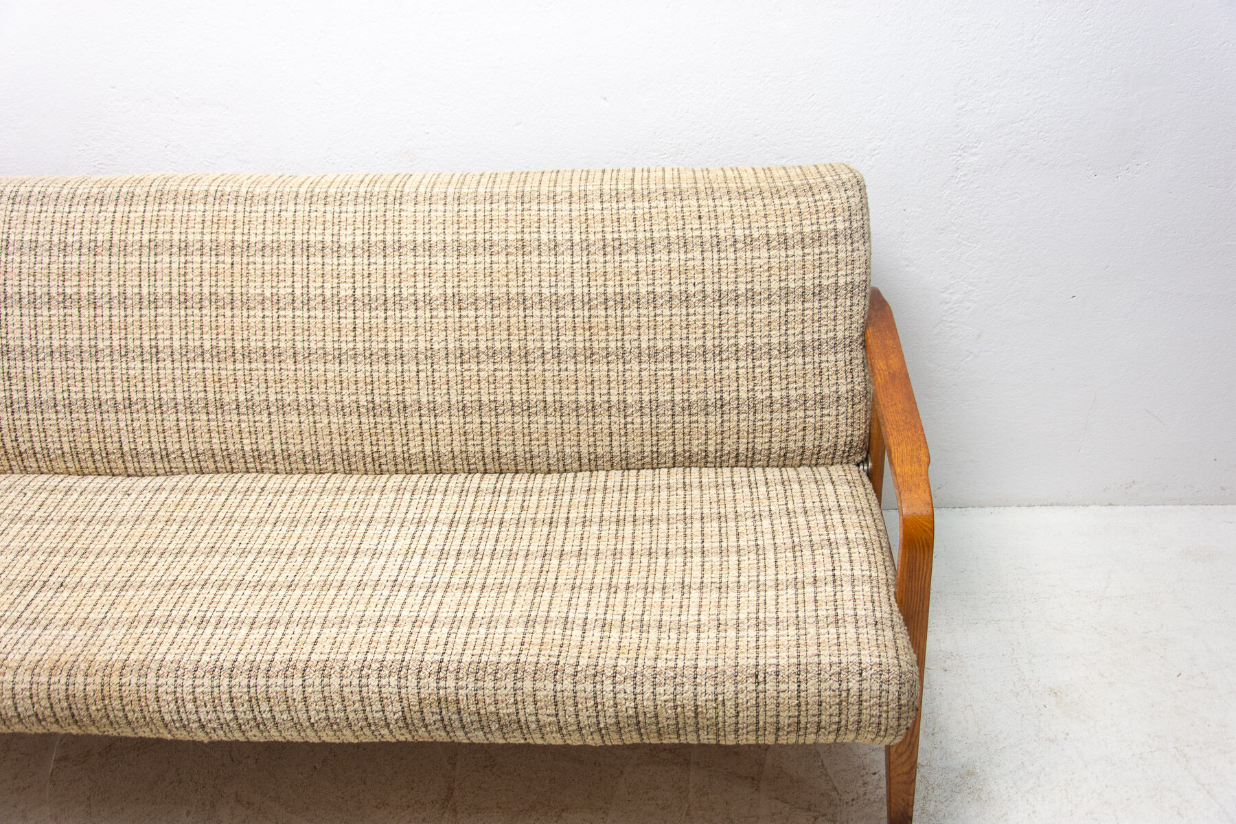 Canapé pliant du milieu du siècle dans le style scandinave, années 1960, Tchécoslovaquie