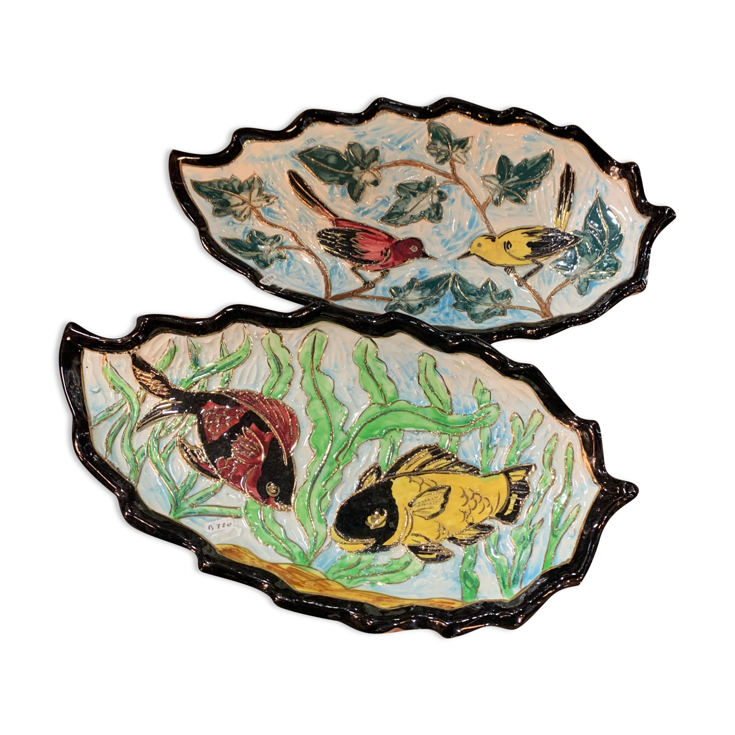 Pair of dishes in Vallauris