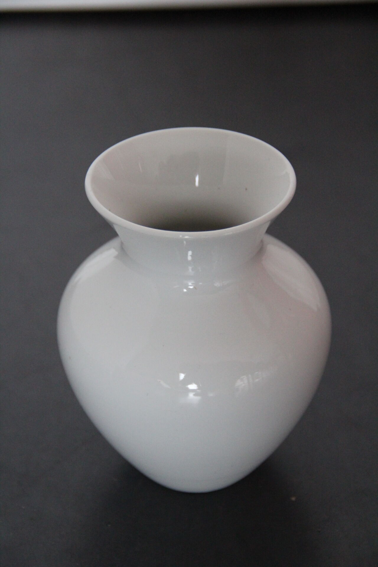 White porcelain vase