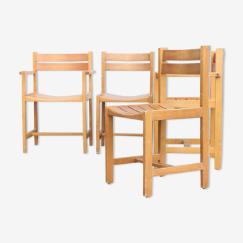 Suite de 4 chaises & fauteuils