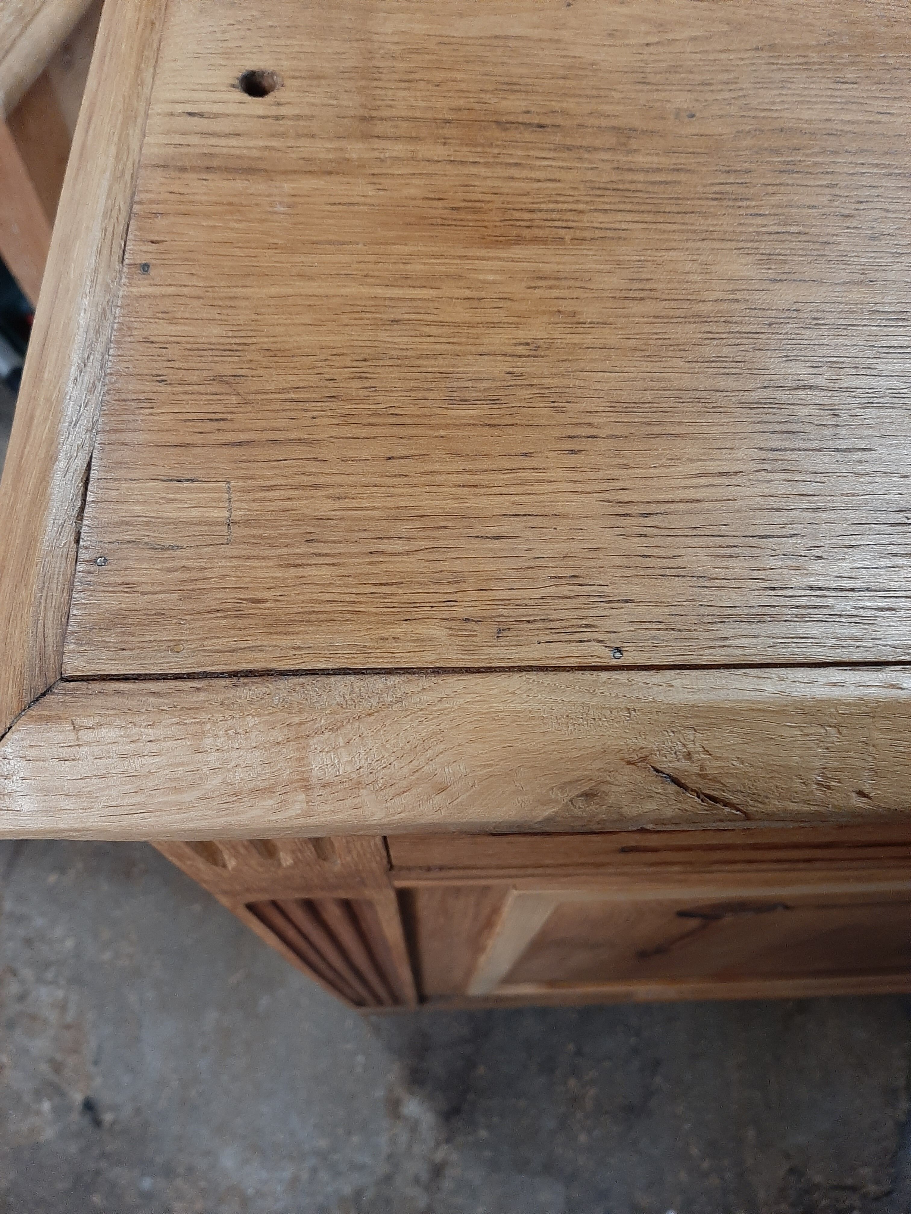 Solid oak buffet