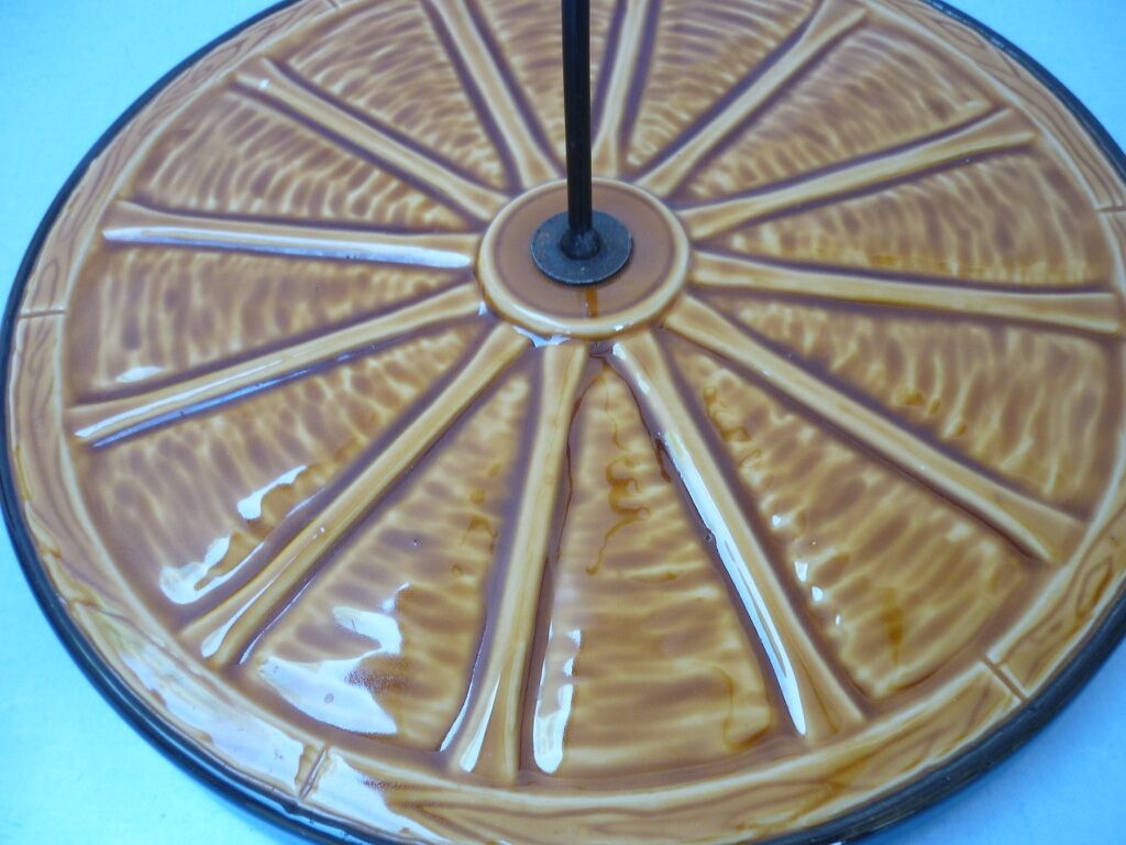 Ceramic cheese platter, 60/70s