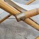 Vintage bamboo deck chair armchair 1950s Italy