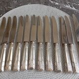 12 silver-plated art deco knives