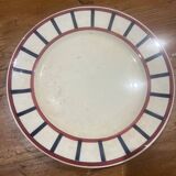 Old large round serving dish HBCM Béarn
