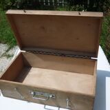 Handcrafted wooden suitcase