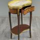 Louis XVI style gueridon in mahogany and gilded bronze, 20th century