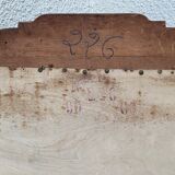 Art Deco mirror bevelled raw oak 1930