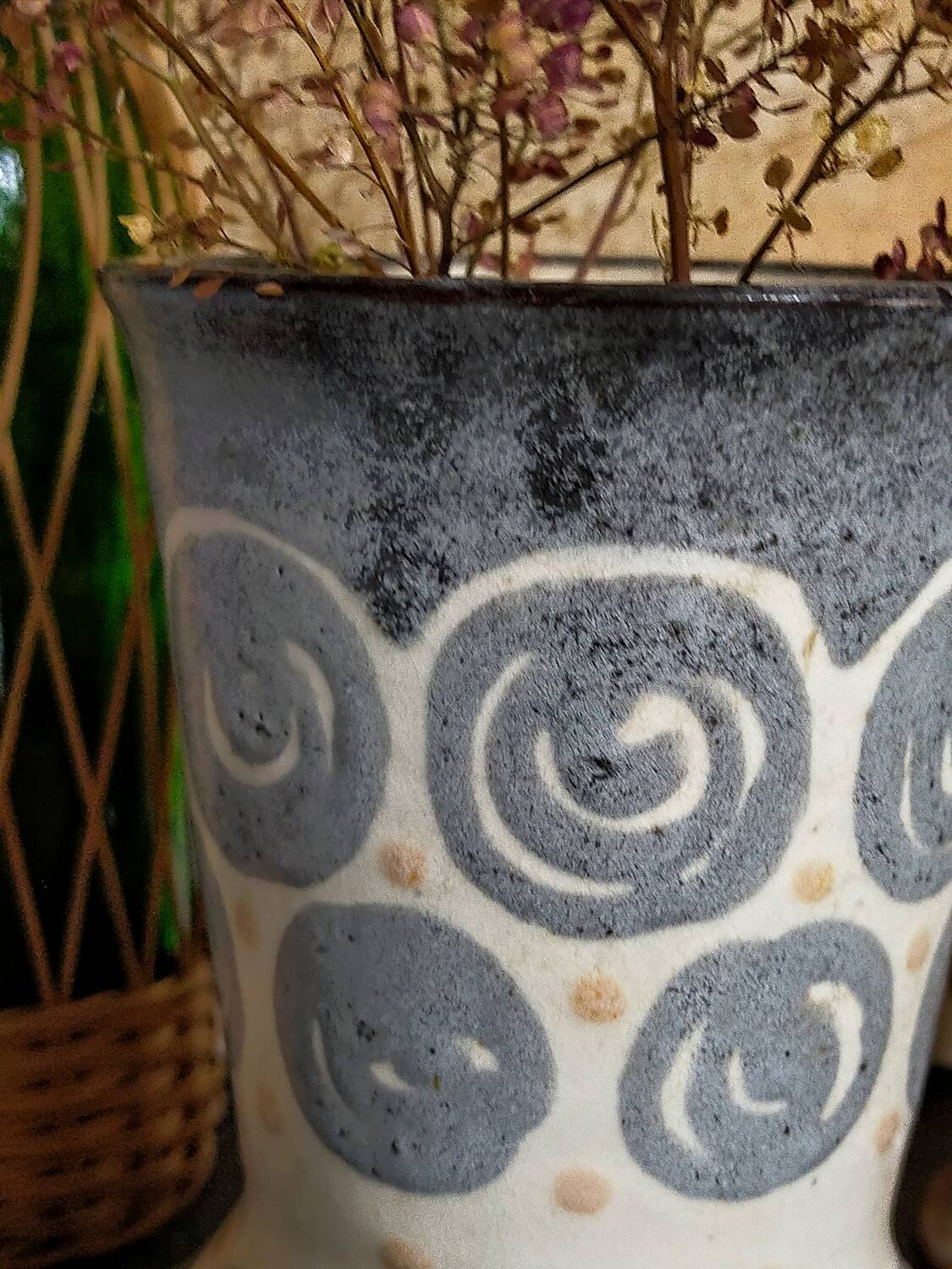 Elchinger fils Art Deco ceramic vase