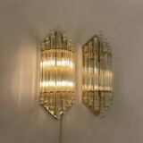 Pair of Hollywood Regency Sconces by Vadisa, 1980s