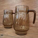 Luminarc smoked glass carafe pitcher