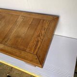 Rustic solid oak farmhouse coffee table 1950