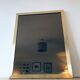 Italian brass mirror and smoked glass - 90x70cm