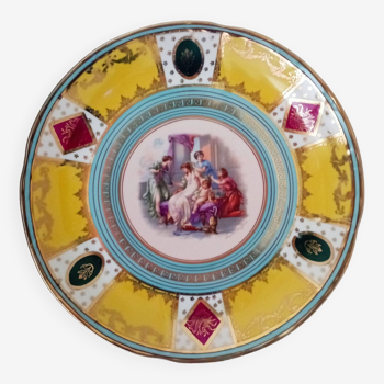 Large decorative plate Napoleon III