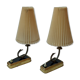 Pair of bedroom lamps, Germany, 1950s