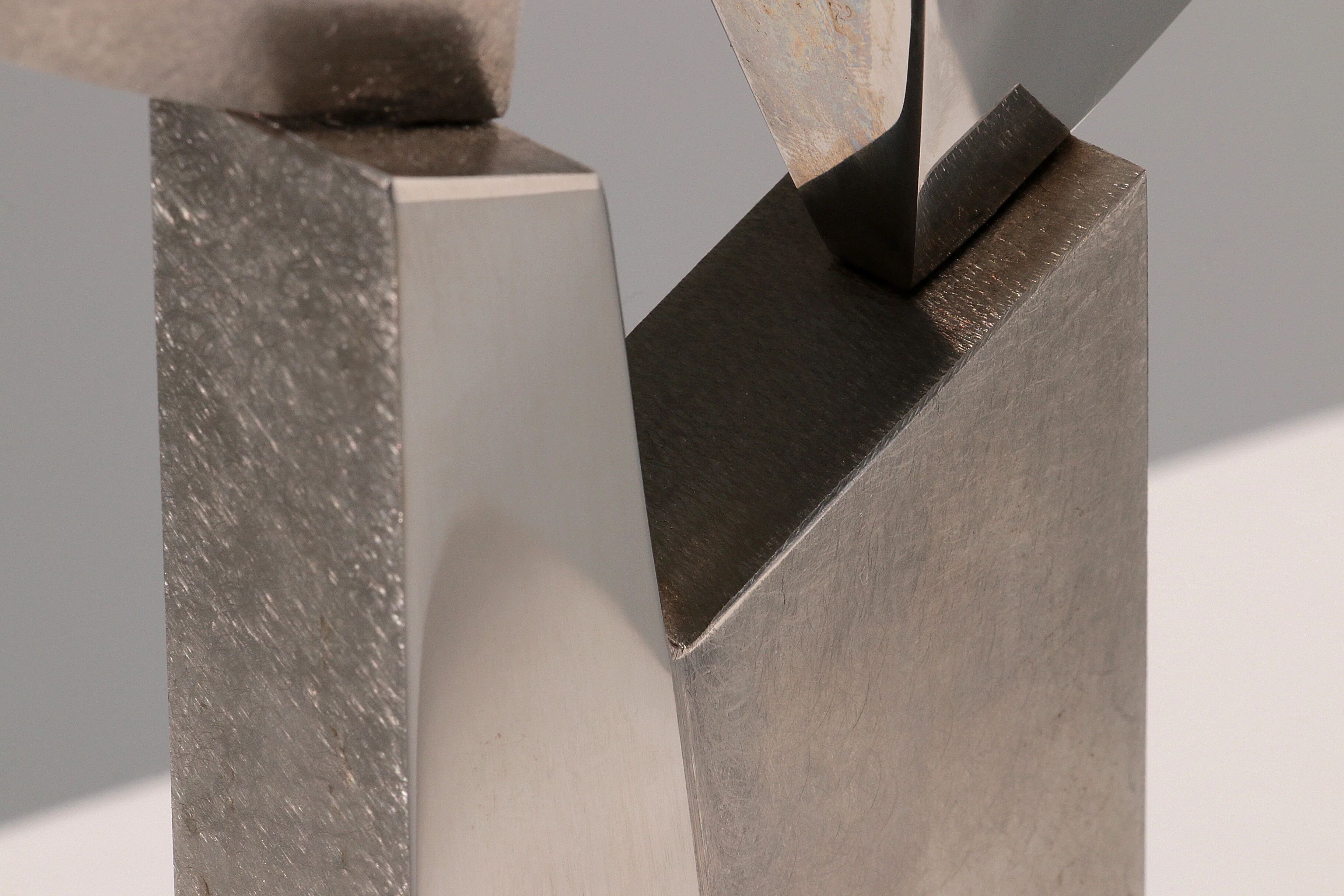 Børge Jørgensen sculpture made of polished steel 1984 1/1