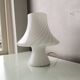 Lampe champignon Murano blanc, Gambaro e Poggi pour Vetri, 1970
