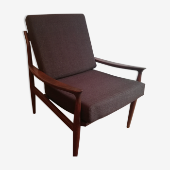 Fauteuil scandinave en teck 1960