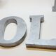 4 decorative letters metal sign LOVE FLY