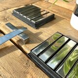 Set of 12 metal knife holders