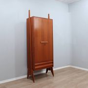 Mid century original teak storage wardrobe Italy 1960s