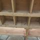 Vintage pitch pine craft furniture, 20 lockers, 2 mobile shelves