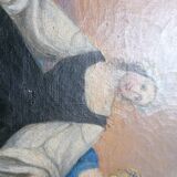 Oil on ancient canvas