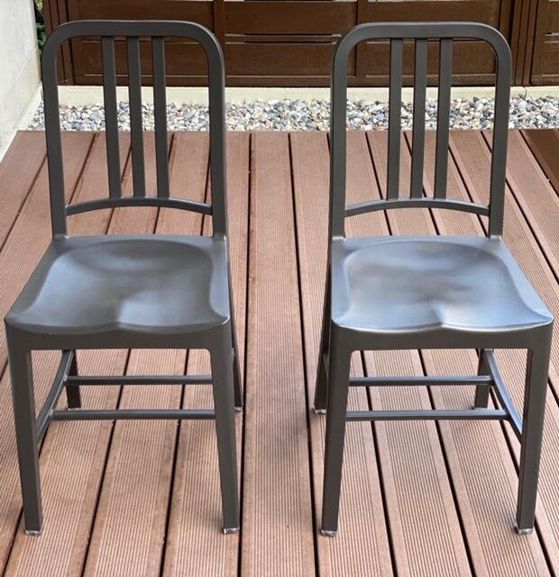 Navy emeco anthracite chairs