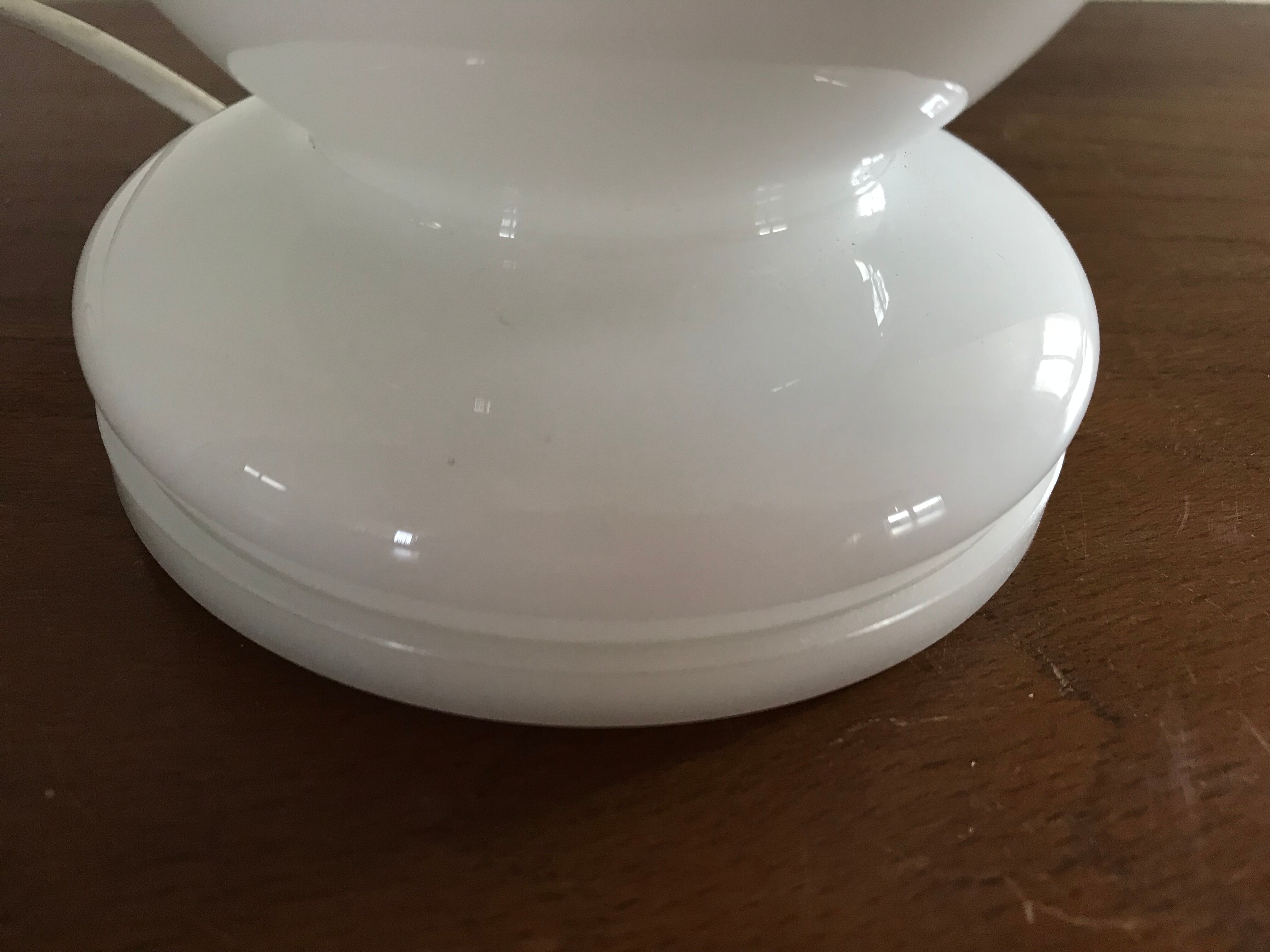 Opaline vintage mushroom lamp