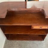 Vintage wooden and rattan counter bar