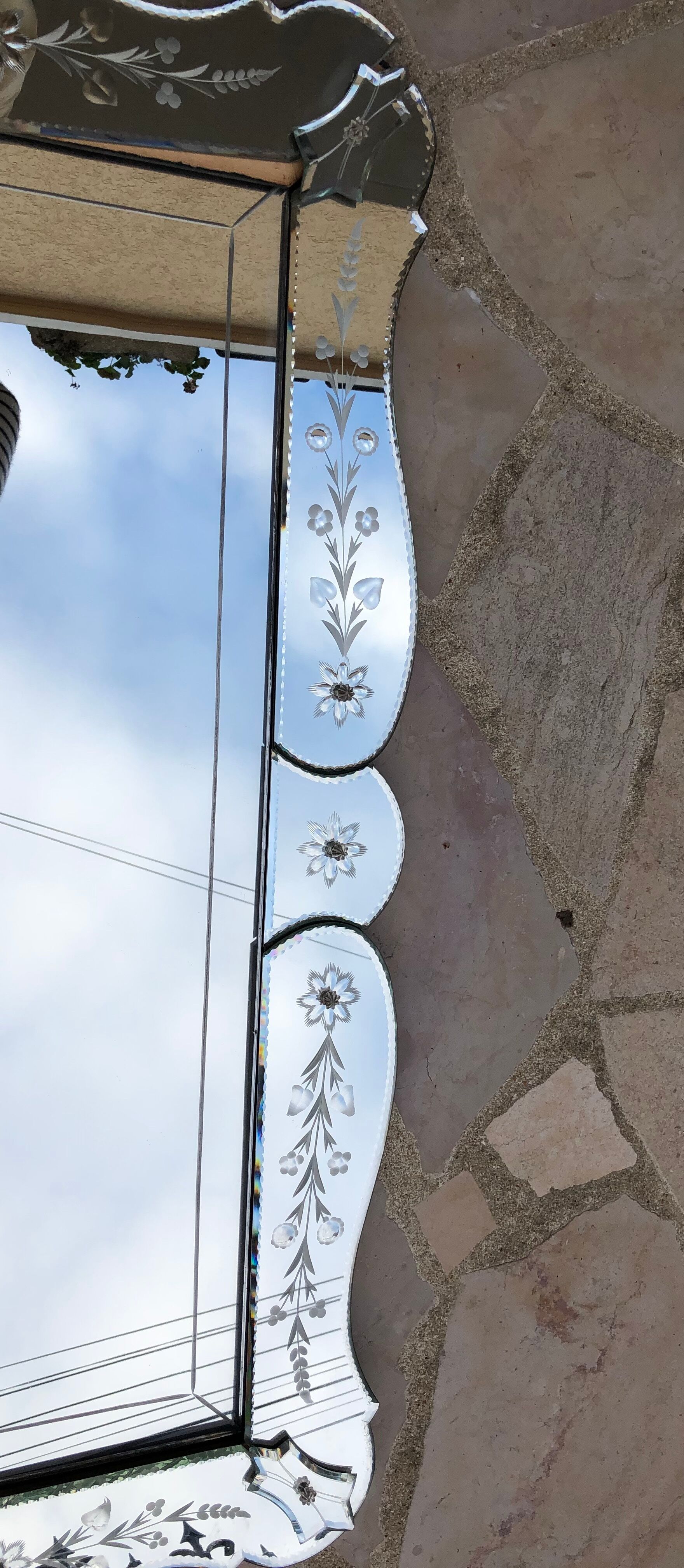 Large Venetian mirror 69x99cm