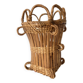 Rattan pot cover basket