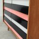 U-453 pink chest of drawers with 8 drawers by Jiri Jiroutek for Interier Praha 1960