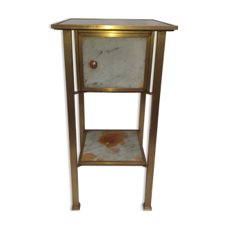 Bedside at the beginning of the 20th century in marble and brass