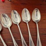 Christofle - Set of 5 Marot Bérain model table spoons in silver-plated metal