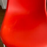 4 Charles Eames DSS chairs for Vitra, Poppy Red