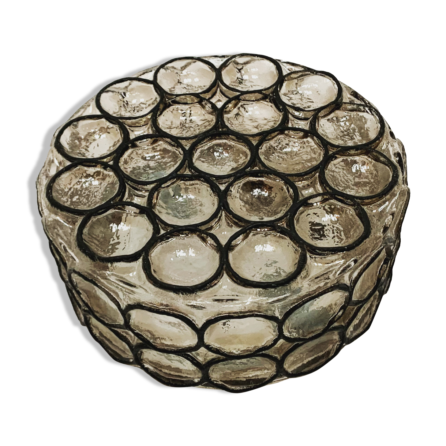 Iron ring design wall lamp from Limburg