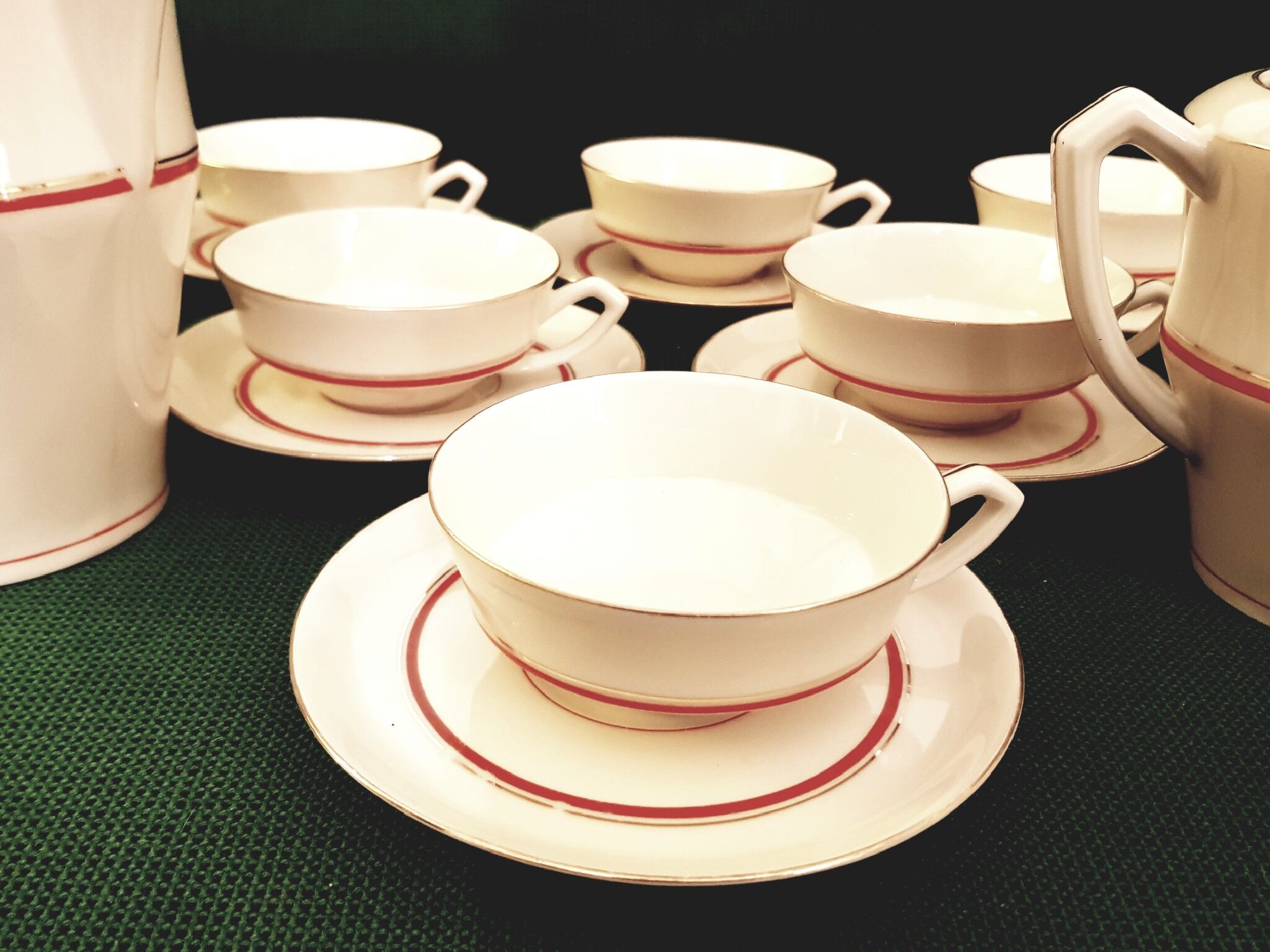Service à café en porcelaine
