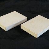 12 Door rectangular vintage glass knives 50s