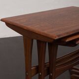 Kai Kristiansen rosewood nesting tables for Vildbjerg Möbelfabrik, Denmark 1960s
